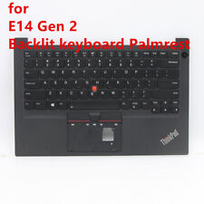 New/Orig Backlit KB Palmrest Cover Case for Lenovo ThinkPad E14 Gen 2 5M10W64672 picture