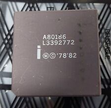 INTEL A80186-10 16-BIT MICROPROCESSOR,  VINTAGE CPU IC  picture