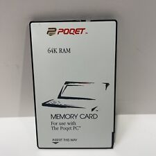 Vintage Rare POQET 64K RAM Memory Card For use with The Poqet PC Made in Japan picture