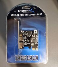 Sabrent USB 3.0 2-Port PCI Express Card New in Packaging Windows 7/Vista/XP  picture