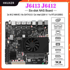 NAS Motherboard Celeron J6413 J6412 2*Intel i226-V 1*RTL8125BG 2.5G LANs 2*NVMe  picture