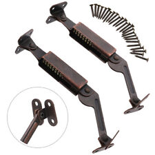  2 Pcs Cabinet Door Lift Support Hinge Iron Finger Protection Spring picture