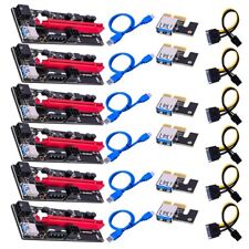 6pcs USB 3.0 PCIE VER009S Express 1X 4x 8x 16x Extender Riser Adapter Card Cable picture