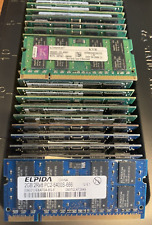 Lot of 50 - Mixed Brands 2GB 2RX8 PC2-6400S/5300S DDR2 SODIMM Laptop RAM TESTED picture