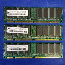 3X MIXED LOT OF MICRON MT16LSDT1664AG -10CB4 -10EC7 -10EB1 PC100 CL2 128MB SDRAM picture