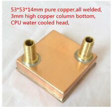Computer CPU water-cooled head server pure copper radiator all welded 53*53*14mm picture