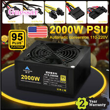 2000W Modular Mining Power Supply PSU for 8 Graphics GPU Rig Miner US STOCK picture