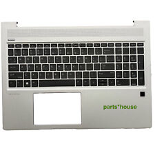For HP ProBook 450 G6 450 G7 Palmrest Case Backlit US Keyboard L45090-001 Silver picture