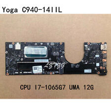 Org Motherboard for Lenovo Ideapad Yoga C940-14IIL 81Q9 I7-1065G7 12G 5B20S43850 picture