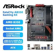 ASRock AB350 Gaming K4 Motherboard ATX AMD B350 AM4 DDR4 HDMI DVI-D VGA M.2 PS/2 picture