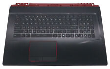 OEM MSI GP73 PALMREST ASSEMBLY with RGB Keyboard - Black/Red 307-7C1C216-HG0 NEW picture