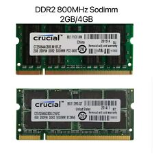Crucial DDR2 2GB 4GB 8GB 800MHz PC2-6400 Sodimm Notebook Laptop Memory Ram Lot picture