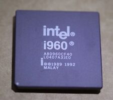 Intel i960 Vintage Rare Processor Ceramic CPU A80960CF40 RISC PGA Gold Pins picture