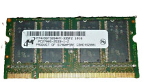 MT4VDDT3264HY-335F2 256MB DDR PC2700 DDR-333 32X16 4CHIPS 200PIN SODIMM TESTED picture