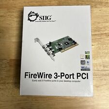 SIIG Firewire 400 3-Port PCI - NEW SEALED BOX picture