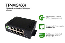 Tycon Power TP-MS4X4 - 4 port PoE Gigabit Passive Midspan MultiVolt™ Injector  picture