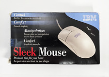 Vintage IBM PS/2 White Sleek Mouse 28L3672 (New in Box) (Year 2000) picture