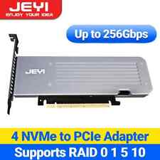 JEYI 4 SSD M.2 X16 PCIe 4.0 X4 Expansion Card with Heatsink,2280 256Gbps picture