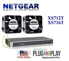 2x Quiet Replacement Fans for Netgear XS712T XS712Tv2 picture