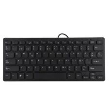 Ultra-thin Wired USB Mini Portable Spanish Keyboard For Desktop Computer 78 BEA picture