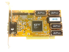 VINTAGE 1996 VIDEO TECHNOLOGY COMPUTERS S3 TRIO64V+ PCI 2 MEG VGA CARD MXB131 picture