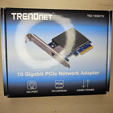 TRENDnet 10 Gigabit PCIe Network Adapter; Complete with OG packaging;  picture
