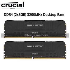 Crucial Ballistix 16GB 2x8GB PC4-25600 Ram DDR4-3200 Desktop Memory 288pin 1.35V picture