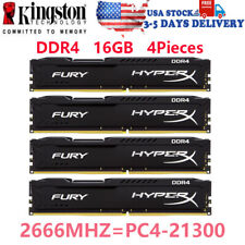 Kingston HyperX FURY DDR4 4x16GB 2666MHz PC4-21300 Desktop RAM Memory DIMM 288p picture