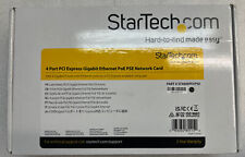 New StarTech ST4000PEXPSE 4-Port Gigabit Power over Ethernet PCIe Network Card picture