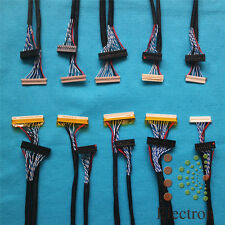 10pcs/set Universal LVDS Cable for LCD Monitor Screen Support 12’’-22'' Panel picture