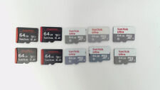 Lot of 10 - 64GB Sandisk Ultra & Imagemate Micro SD Memory Cards picture