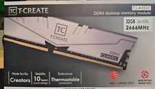 TeamGroup T-Create Classic DDR4 32GB Kit 2 x 16GB 2666MHz PC4 21300 CL19 picture