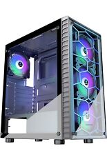 OROVOL PC Case ATX Pre-Install 4x120mm RGB Fans(Fix Color), ATX Gaming PC Case picture