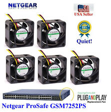 Pack of 5x Quiet replacement fans for Netgear ProSafe GSM7252PS Best Home Office picture