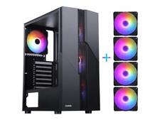 SAMA Sama-M2-TG Black USB3.0 Steel/ Tempered Glass ATX Mid Tower Gaming Computer picture
