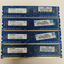 Lot of 4 sticks Elpida 2GB 2Rx8 PC3-10600U Desktop Memory DIMM SDRAM picture