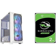 Cooler Master MasterBox TD500 Mesh White Airflow ATX Mid-Tower & Seagate Barrac… picture