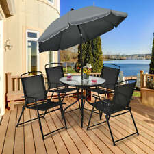 NNECW 6 Pieces Patio Furniture Set with Umbrella for Lawn & Deck & Poolsid picture