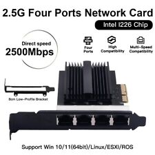 Four Ports PCIE RJ45 Intel I226 Desktop Ethernet 2.5Gbps Gigabit Network Adapter picture