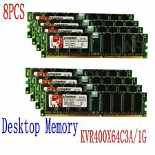 8PCS 1GB DDR PC3200 400Mhz 184pin DIMM RAM kit Desktop Memory KVR400X64C3A/1G picture