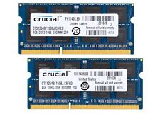 Crucial 8GB 2x 4GB DDR3 PC3-8500 1066 MHz SODIMM Memory Ram Kit Laptop & MacBook picture
