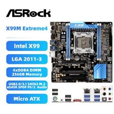 ASRock X99M Extreme4 Motherboard M-ATX Intel X99 LGA2011-3 DDR4 SATA3 M.2 eSATA picture