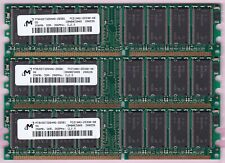 768MB 3x256MB PC-2100 DDR-266 MICRON MT8VDDT3264AG-265B1 DDR1 PC2100 Memory Kit picture