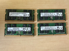 Lot of (4) SAMSUNG/Micro/Hynix DDR4 2666V / 2400T MHZ  2RX8 Laptop Ram  16GB picture