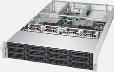 Super Micro 6028U-TR4T+ 2U 12 Bay Super Server SAS3 X10DRU-i+ Barebone 4x 10GBE  picture
