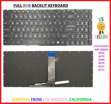 🔥MSI Steel GE62 GE72 GS60 GS70 GS72 Colorful Backlit RGB Keyboard 6RF-009US picture