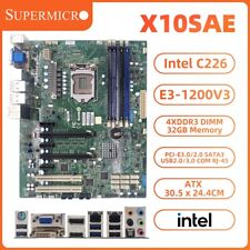 Supermicro X10SAE Motherboard ATX Intel C226 LGA1150 DDR3 SATA3 HDMI VGA SPDIF picture