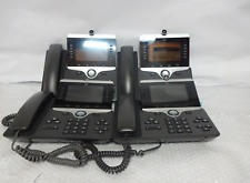 LOT OF 4 CISCO CP-8845-K9 5 LINE IP VIDEO CONFERENCE PHONE W/ STAND picture
