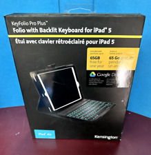 New Kensington K97110US KeyFolio Pro Plus w/Backlit Bluetooth Keyboard iPad5/Air picture