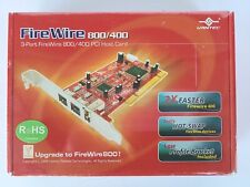 Vantec 2+1 FireWire 800/400 PCIe Combo Host Card UGT-FW100 Fire Wire Ports NEW picture